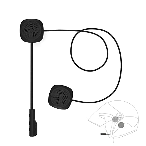 Docooler Auriculares de Casco para Motocicleta, Bluetooth 5.0+Auriculares EDR, inalÃ¡mbricos, Manos Libres, con micrÃ³fono Music Call Control