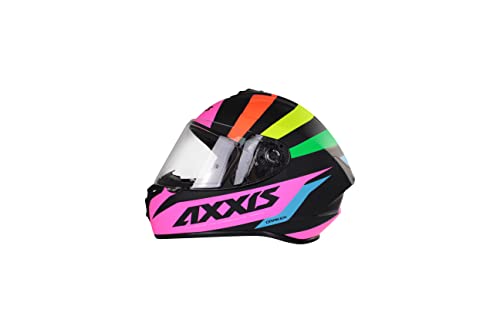 AXXIS Casco Moto Integral FF112C DRAKEN S Premier HOMOLOGADO (Rosa Fluor Mate, XS)