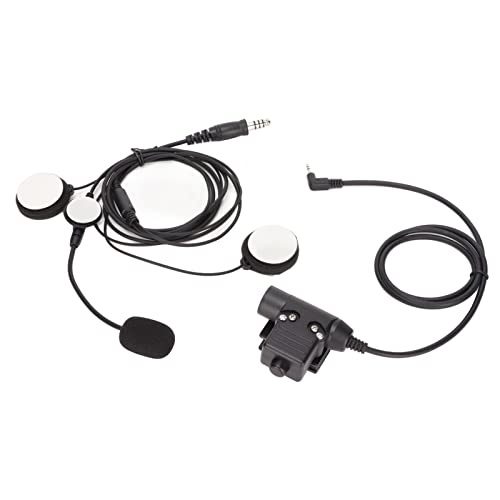 Auriculares de Moto de 7,1 mm, Auriculares de Casco Bilateral Reducción de Ruido Plug and Play Hook and Loop Fasteners 150Hz-500Hz para Motorola para T5428