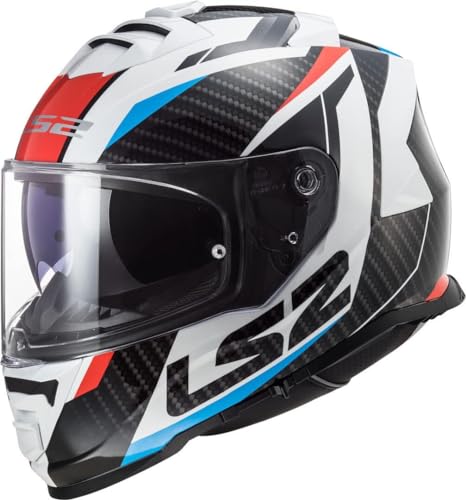 LS2, casco integral moto Storm Racer blue red, XL