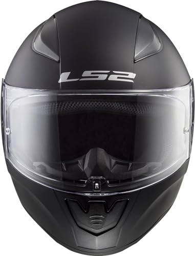 LS2, Casco Integral de Moto Rapid, Negro Mate, S