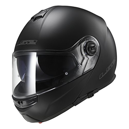 LS2, casco modular de moto, Strobe, negro mate, L
